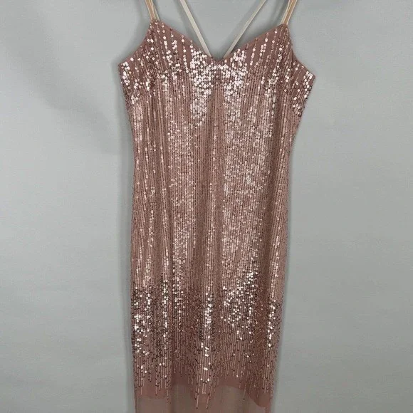 White House Black Market | Dresses | White House Black Market Pink Sequin  Dress New With Tags Size Xxs | Poshmark